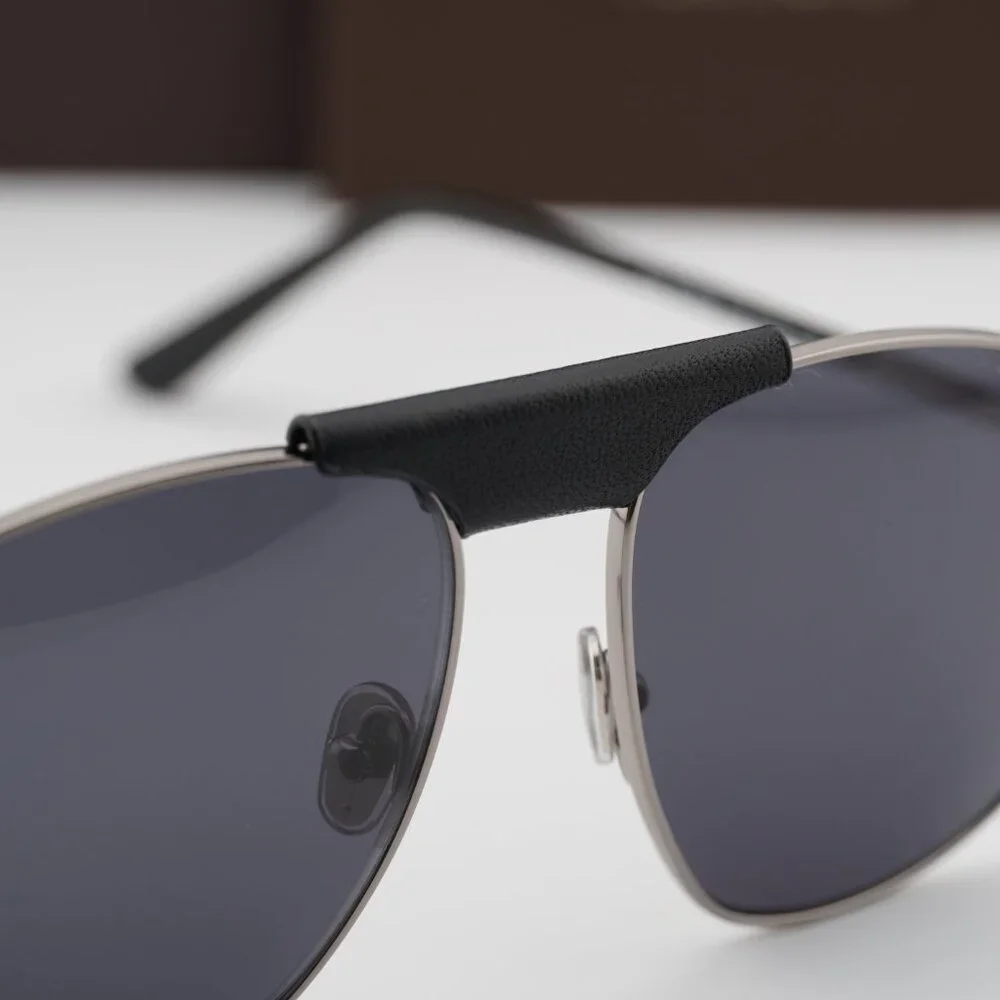Tom Ford Ken FT1095 14A Aviator Sunglasses - Ruthenium/Smoke